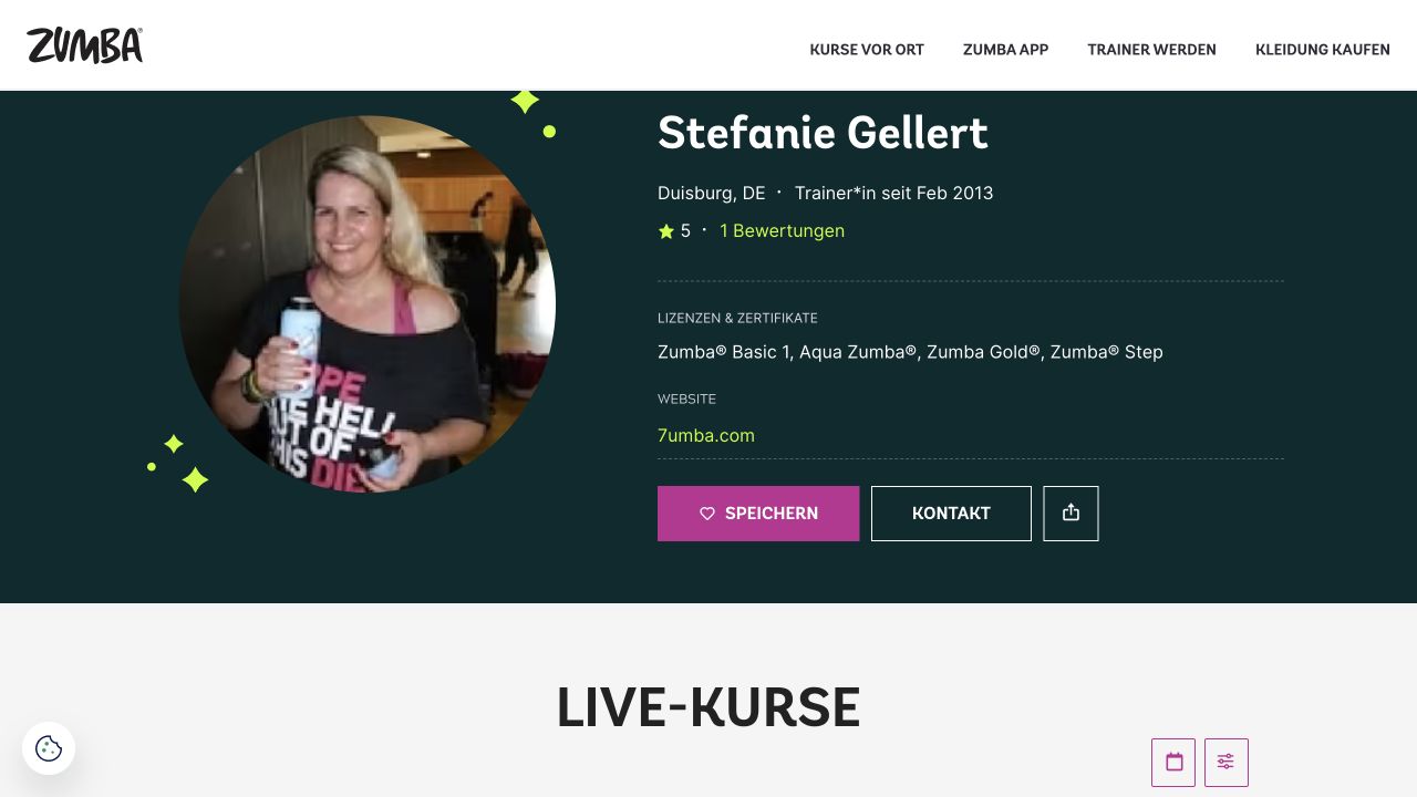 Vorschau von Stefanies Zumba®-Profil